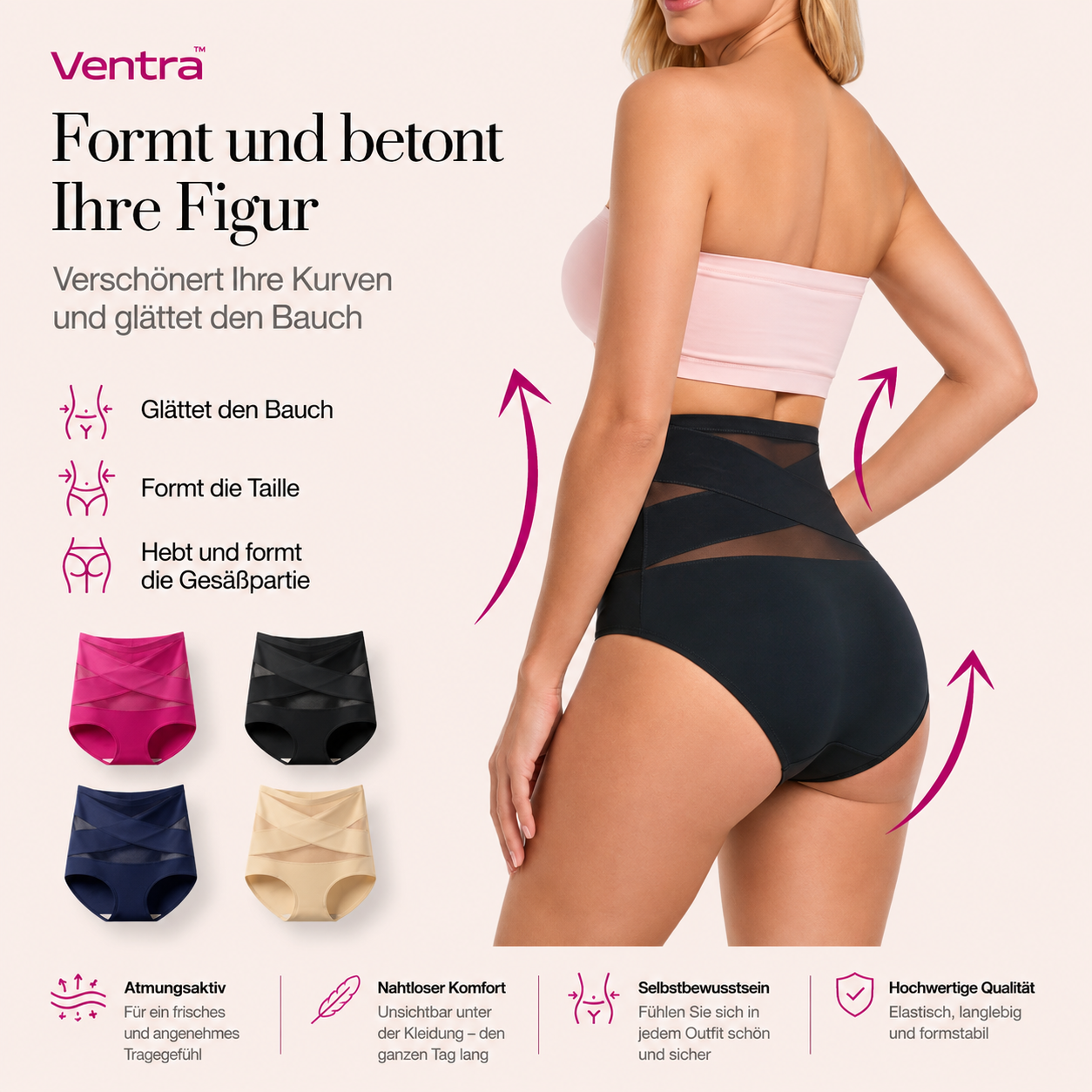 🌸 Ventra – Shapewear Hohe Taille