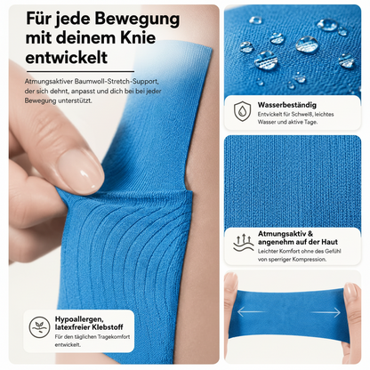 FlexKnee™ – Vorgeschnittenes Knie-Support-Tape